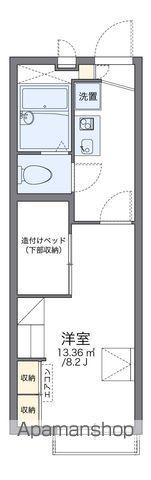 レオパレスブラン大分(1K/2階)の間取り写真