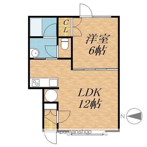 PLUSⅠ(1LDK/1階)の間取り写真