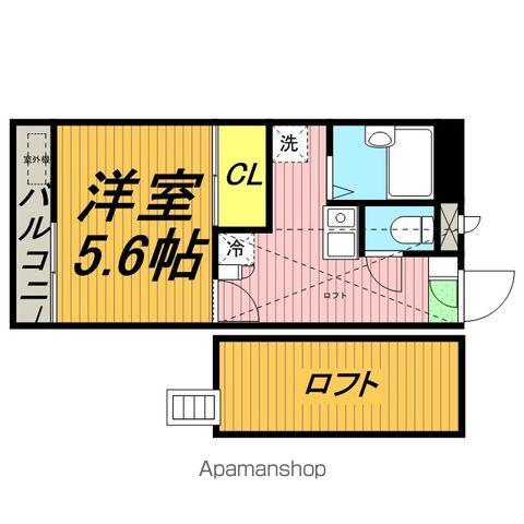 レオパレスグランマ(1K/1階)の間取り写真