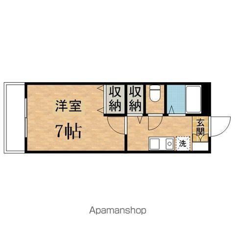 スぺランザ(1K/1階)の間取り写真