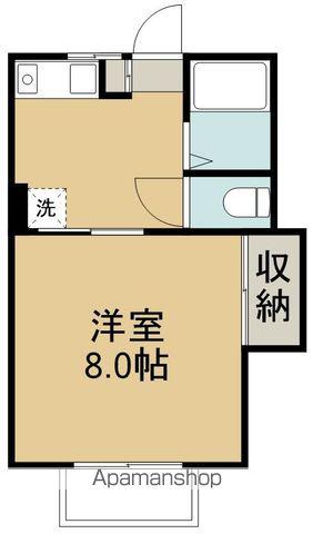 パルテール東仙台(1K/1階)の間取り写真