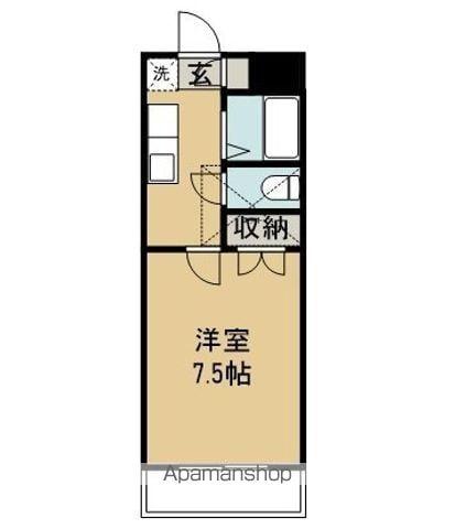 K-ハウス参番館(1K/1階)の間取り写真