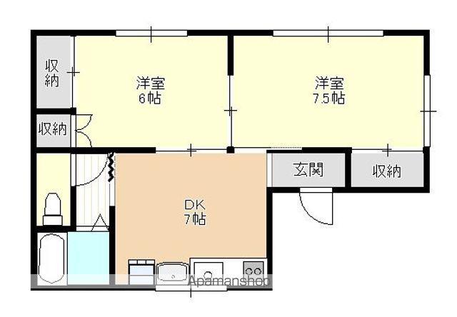 グレース89(2DK/2階)の間取り写真