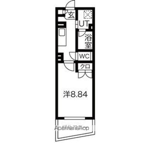 アールズタワー東山公園(1K/4階)の間取り写真