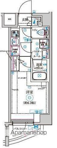 セジョリ高井戸Ⅱ(1K/1階)の間取り写真