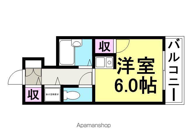 グリバードコート武庫之荘2(ワンルーム/2階)の間取り写真