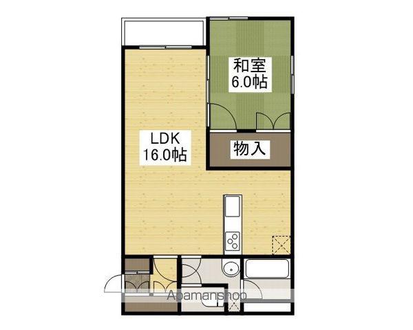 イケダビル(1LDK/4階)の間取り写真