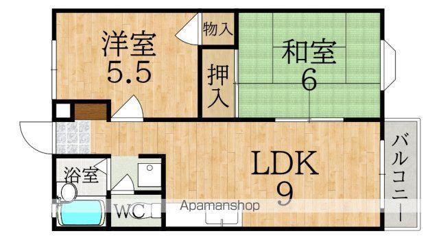 大和池田ハイツ(2DK/2階)の間取り写真