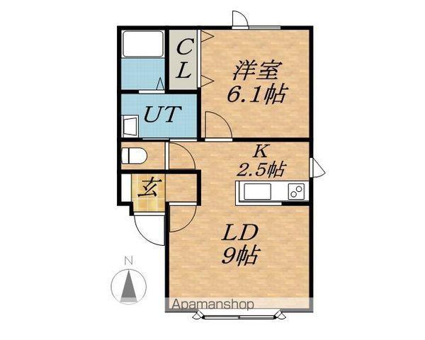 デスパシオ(1LDK/2階)の間取り写真
