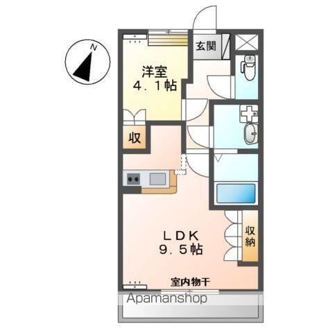 プリムロウズ(1LDK/2階)の間取り写真