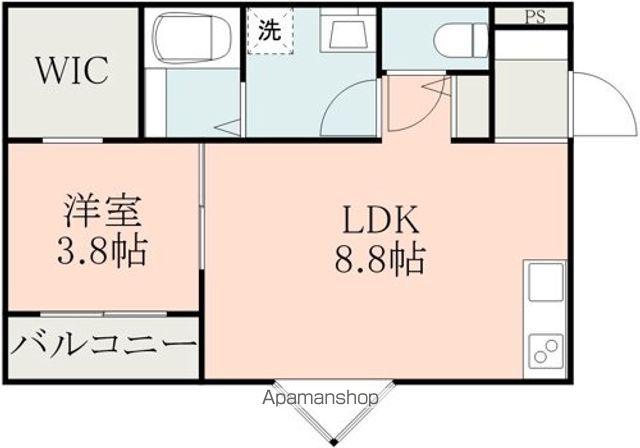 ブエナカーサ大津(1LDK/1階)の間取り写真