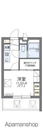 レオパレスハーバーサイドW棟(1K/2階)の間取り写真