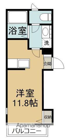 S・TIRA A(ワンルーム/1階)の間取り写真