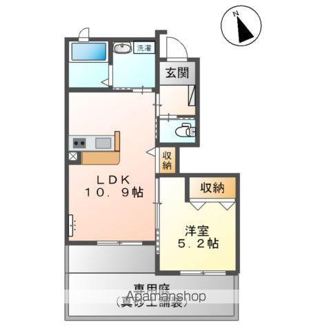 サンクレストⅢ番館(1LDK/1階)の間取り写真