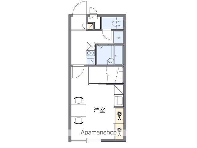 レオパレスAVETA(1K/1階)の間取り写真
