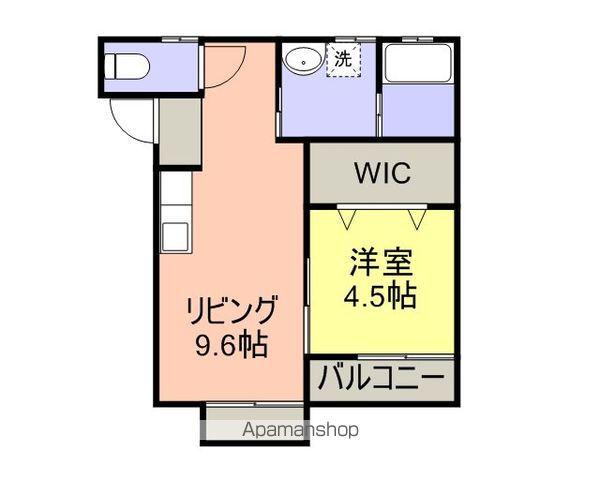 八代ガーデンハイツA(1LDK/1階)の間取り写真