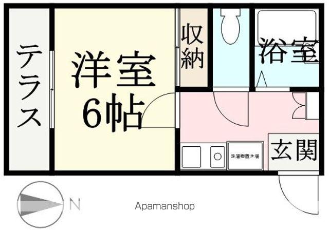 OPUS12(1K/1階)の間取り写真