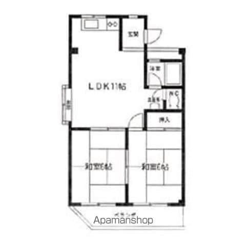 第2リバーサイド清水(2LDK/1階)の間取り写真