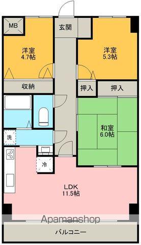 カドーロ壱番館(3LDK/7階)の間取り写真