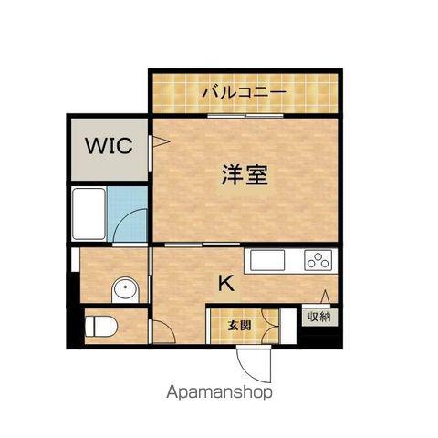 SHAMAISON ENCHANTE(1K/2階)の間取り写真