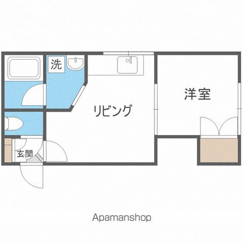 ドリームハイツ(1DK/1階)の間取り写真