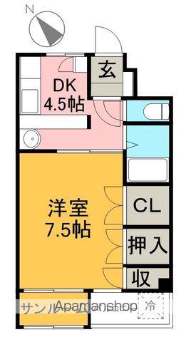 シティライフ高須A棟(1DK/3階)の間取り写真