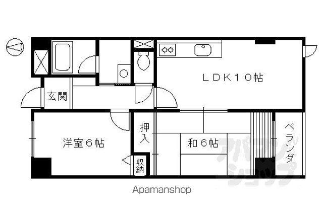 メゾンアルマ(2LDK/3階)の間取り写真