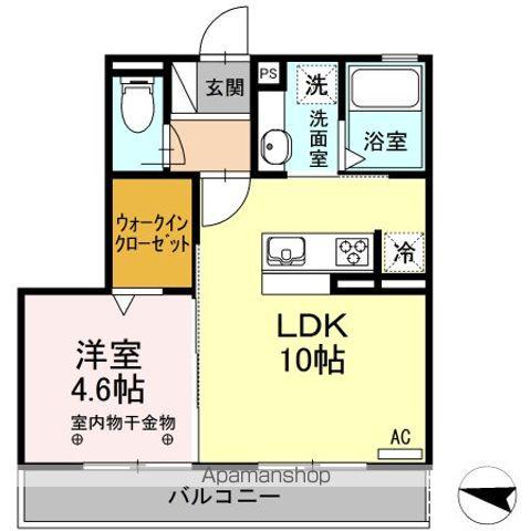 ルシエル(1LDK/2階)の間取り写真