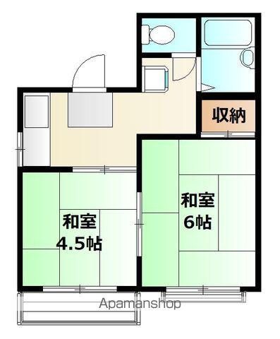 レピュート村山(2K/2階)の間取り写真