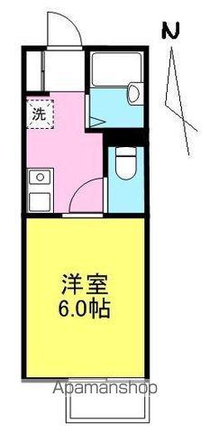 アルコバレーノ(1K/1階)の間取り写真