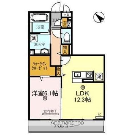 プレミール(1LDK/3階)の間取り写真