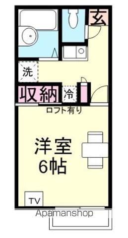 カーサ・MOKUREN(1K/1階)の間取り写真