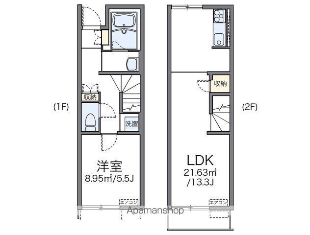 レオネクスト桃の木(1LDK/1階)の間取り写真