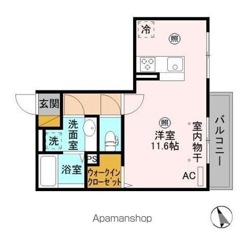 プレミアム(ワンルーム/3階)の間取り写真