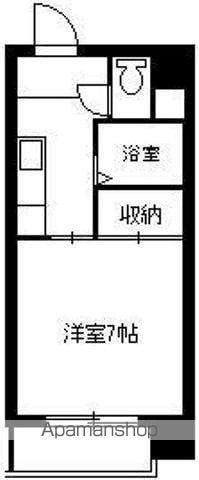 ステップイン金満(ワンルーム/3階)の間取り写真