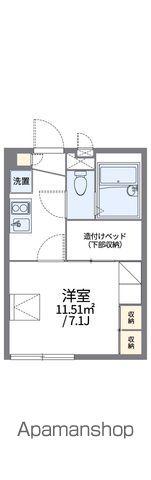 レオパレスSUNFLOWERⅡ(1K/1階)の間取り写真