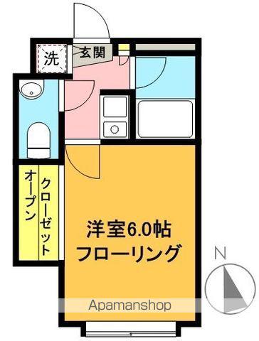 ミヤカーサ(1K/2階)の間取り写真
