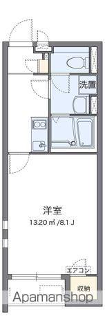 クレイノブーチェ(1K/1階)の間取り写真