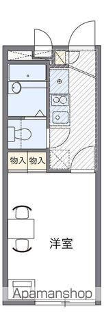 レオパレスさつき(1K/1階)の間取り写真