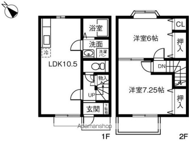 ハイツキューハイA(2LDK)の間取り写真