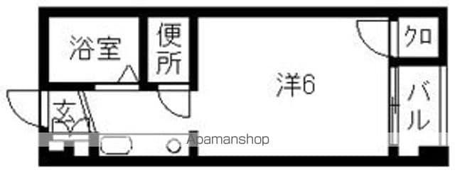 ハーミットマンション(1K/1階)の間取り写真