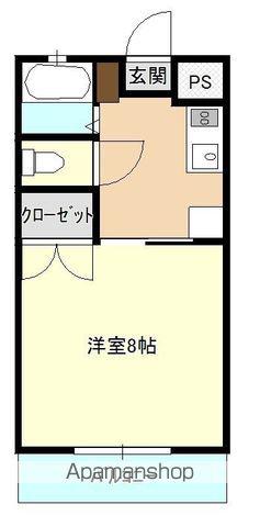 グッドウィル大貫(1K/1階)の間取り写真