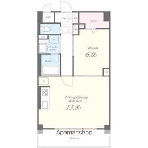 ベルスオーノ御器所(1LDK/3階)の間取り写真