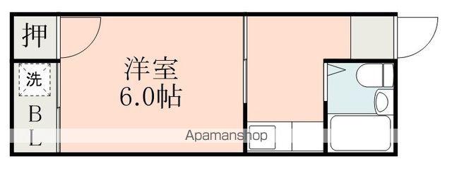 ロフティ竜田(1K/2階)の間取り写真