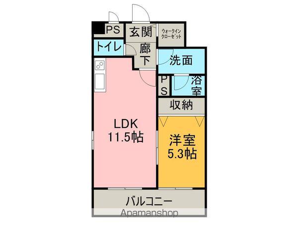 プレベールシャンブルⅡ(1LDK/1階)の間取り写真
