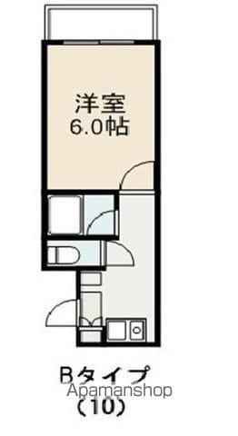 ウェルネス多賀町(1K/2階)の間取り写真