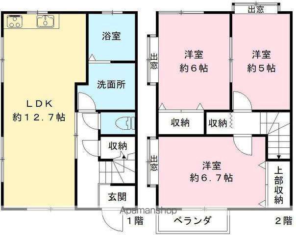HITコート G(3LDK/1階)の間取り写真