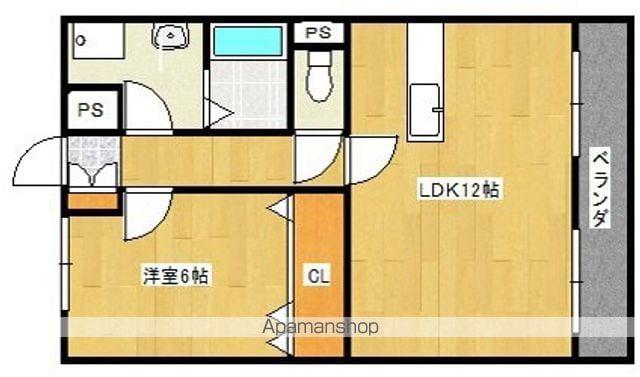 LIENVH(1LDK/2階)の間取り写真