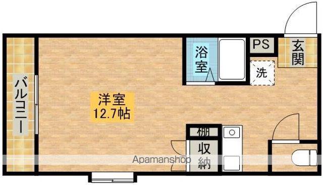 野中第5マンション(ワンルーム/3階)の間取り写真