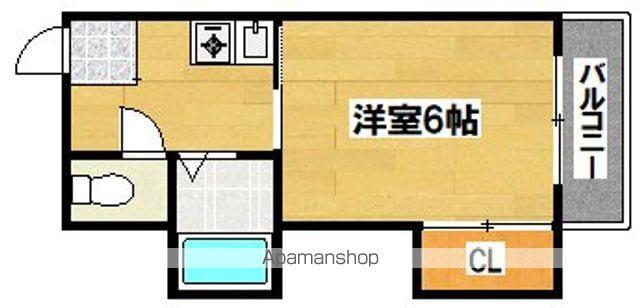 東和グランドハイツ(1K/4階)の間取り写真